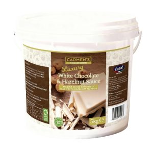 Carmen's 5kg White Chocolate & Hazelnut Sauce
